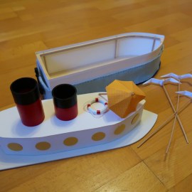 Geschenkverpackung Schiff / Dampfer