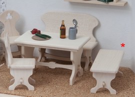 Bauerntisch, Puppenstubenmöbel  im Maßstab 1zu12
