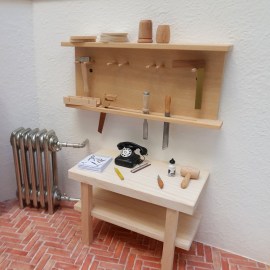 Drechslerwerkstatt, Miniatur im Maßstab 1zu12