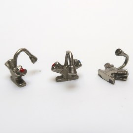 Wasserhahn, Metallguss, Puppenstubenminiatur im Maßstab 1zu12