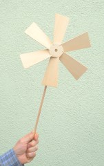 Windrad, 28 cm, natur